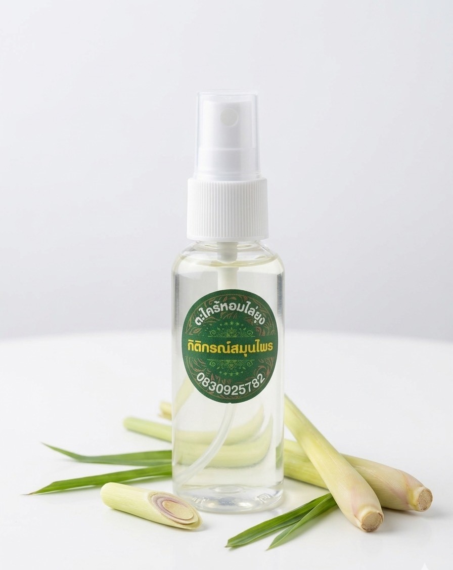 สเปรย์ตะไคร้หอมไล่ยุง (herbal mosquito repel) สเปรย์ตะไคร้หอมไล่ยุง (herbal mosquito repel)