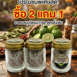 โปรโมชันจับคู่ยาดม สมุนไพรมะกรูด ซื้อ2แถม1