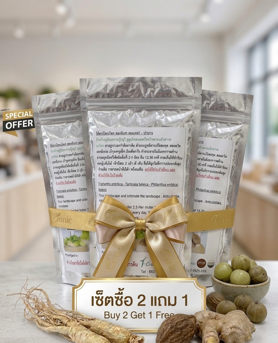 โปรโมชันชาสมุนไพรตรีผลา ซื้อ 2 แถม 1 🌿🔥 โปรโมชันชาสมุนไพรตรีผลา ซื้อ 2 แถม 1 🌿🔥