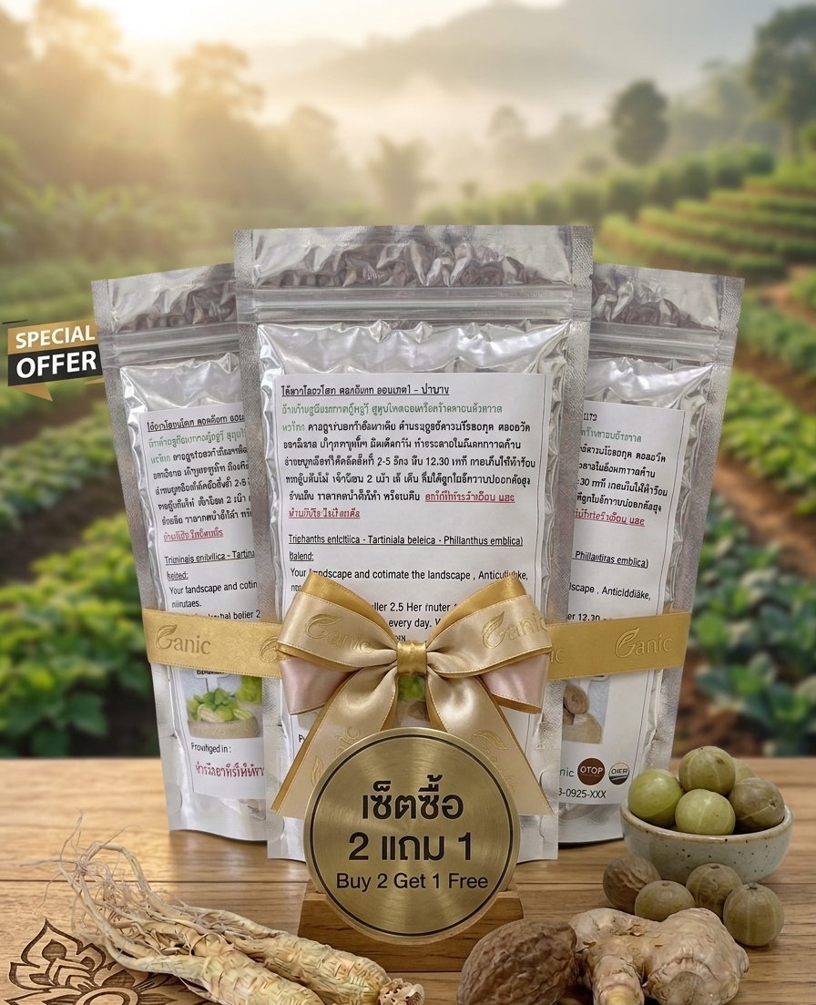 โปรโมชันชาสมุนไพรตรีผลา ซื้อ 2 แถม 1 🌿🔥 โปรโมชันชาสมุนไพรตรีผลา ซื้อ 2 แถม 1 🌿🔥